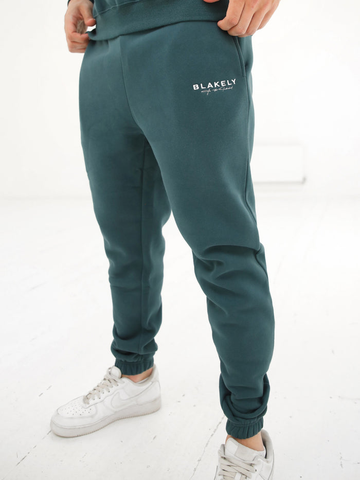 Signature Relaxed Sweatpants - Teal Green