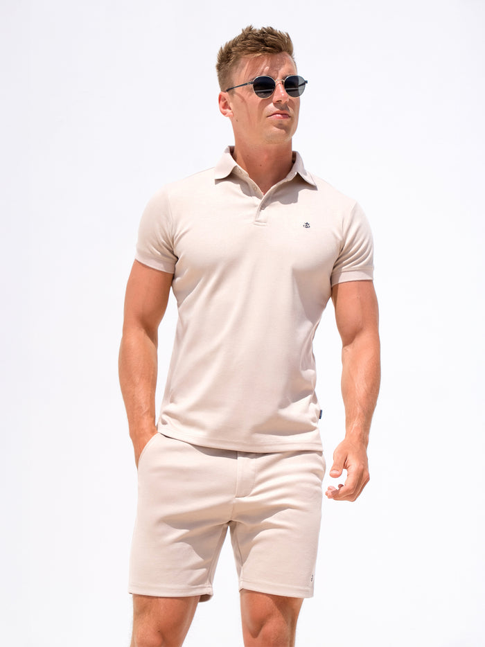 Sorrento Polo & Shorts Set - Tan