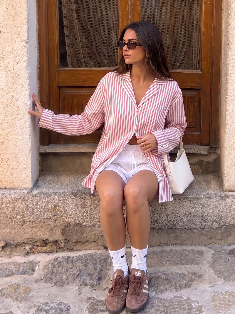 Suki Stripe Shirt - Red Stripe