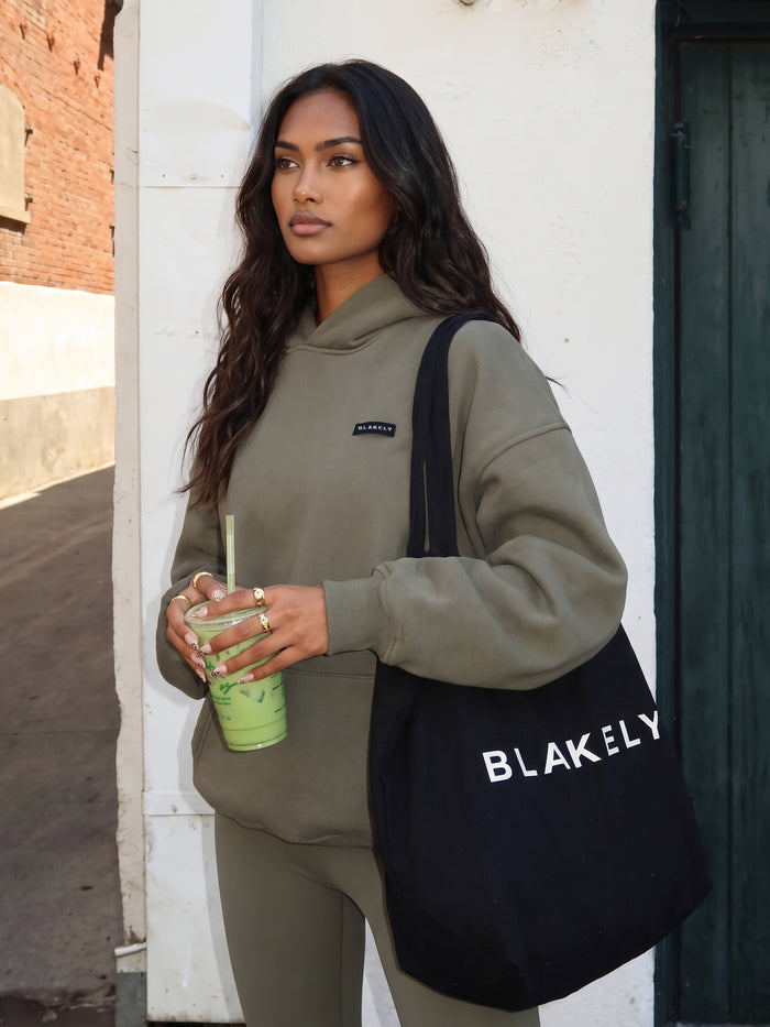 Olivia Oversized Hoodie - Safari Green