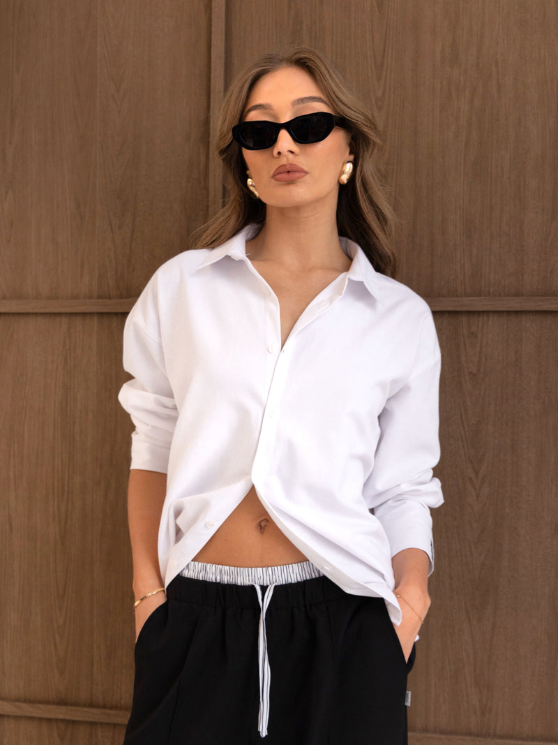 Sabrina Oversized Shirt - White