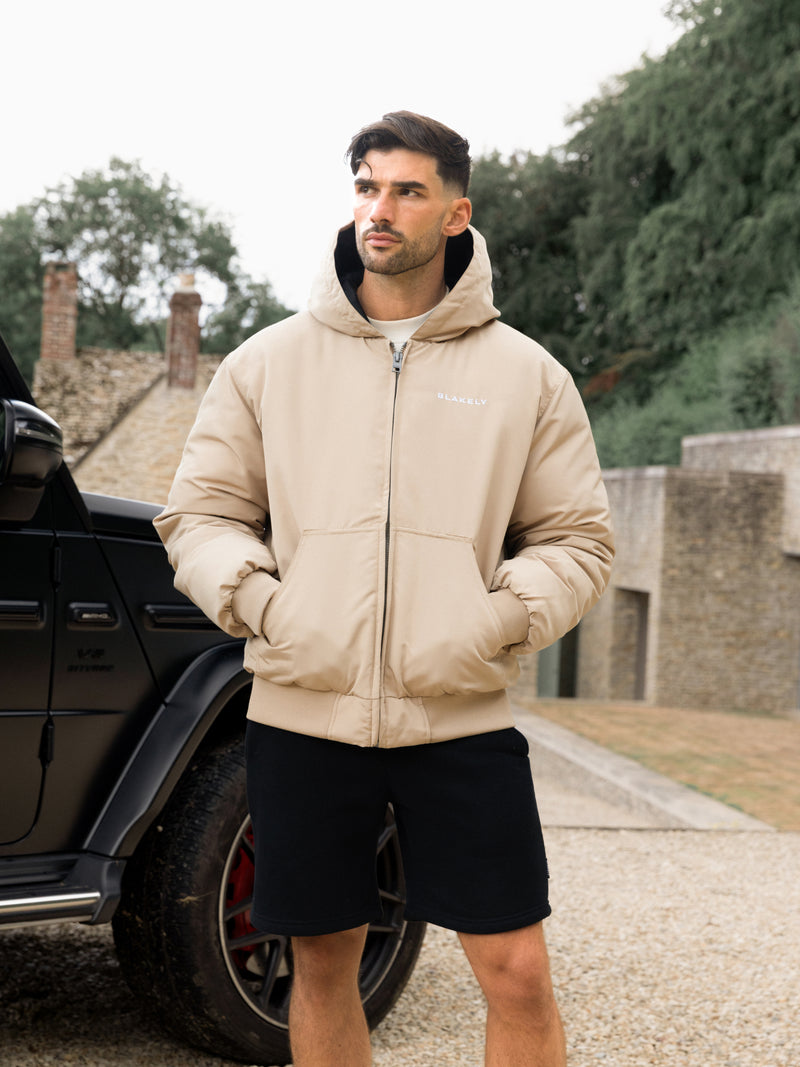 Layton Hooded Jacket - Tan