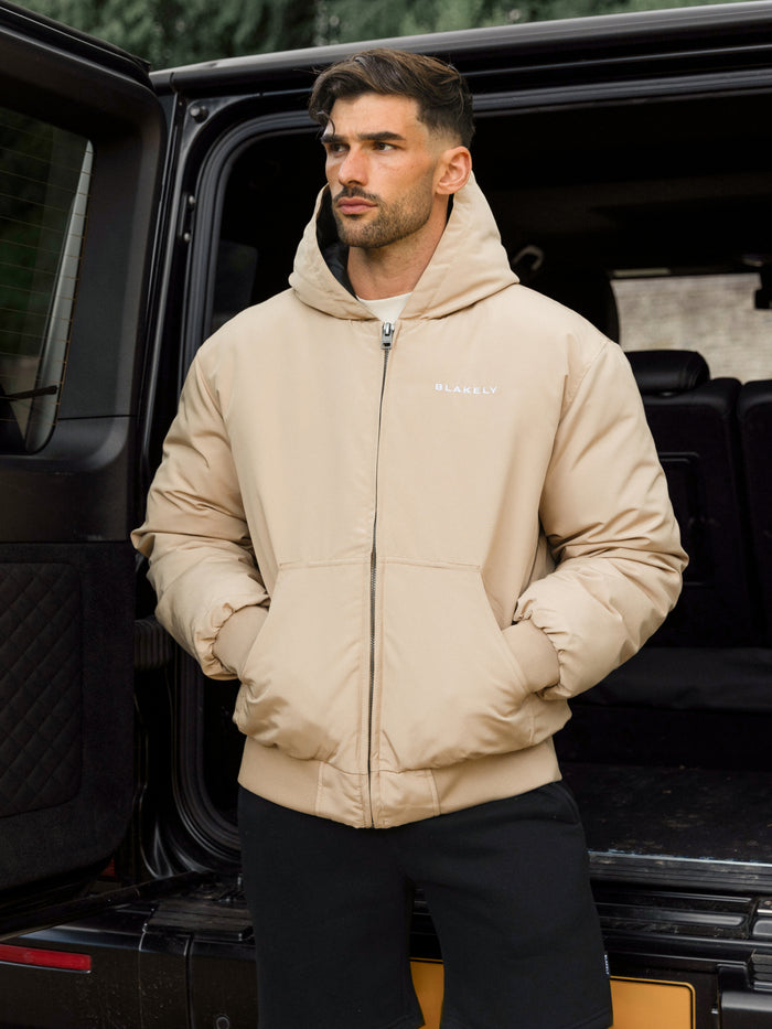 Layton Hooded Jacket - Tan