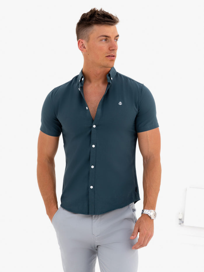 Dallas Short Sleeve Shirt - Dark Teal