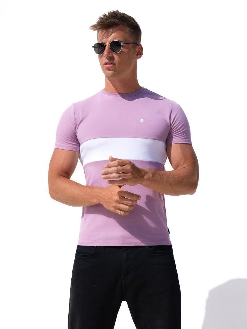 Rhode T-Shirt - Purple & White