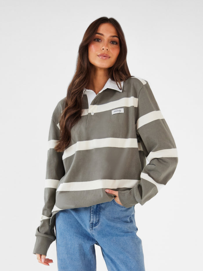 Tilly Rugby Shirt - Safari Green