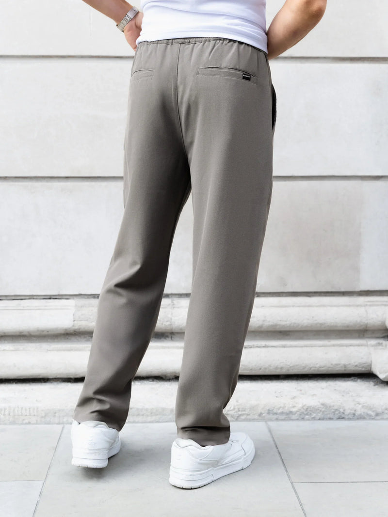Anston Stretch Chinos - Warm Grey