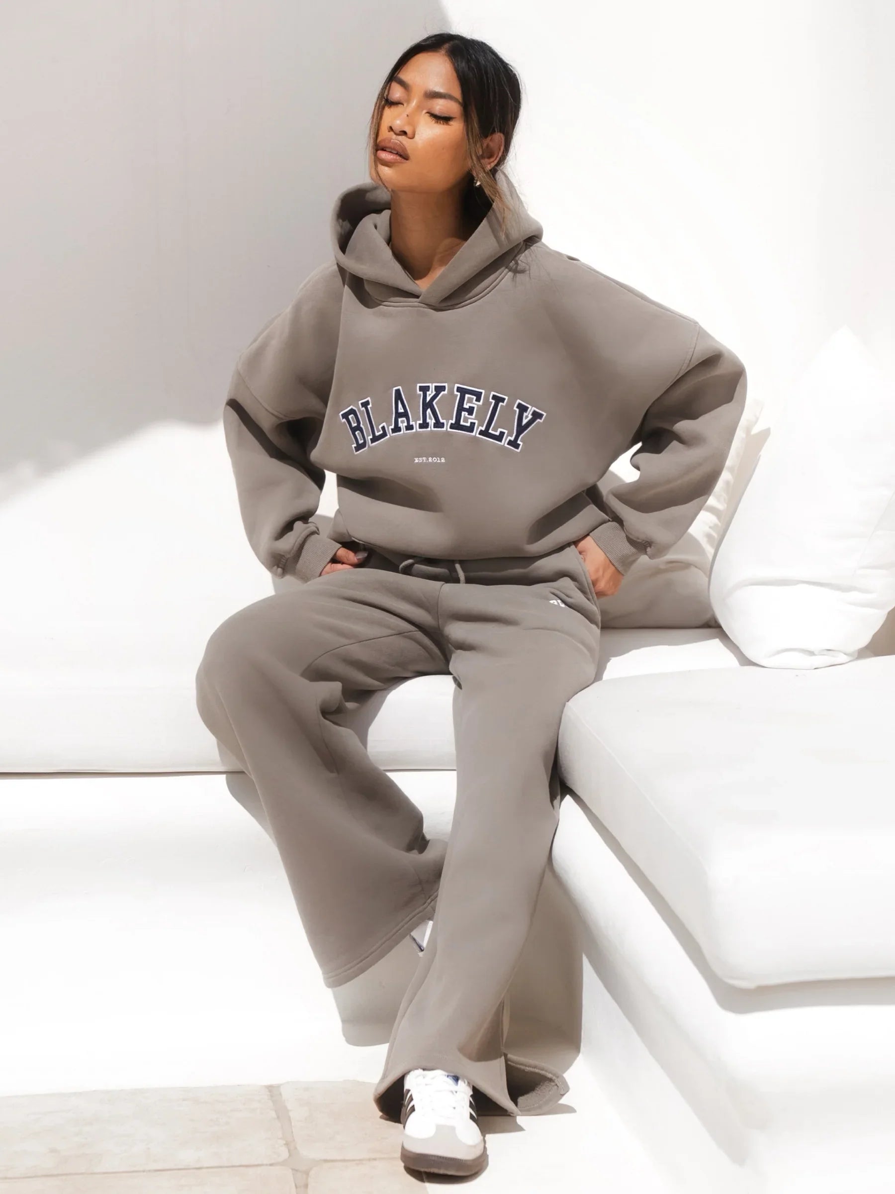 Mini Varsity Hoodie - Safari Green