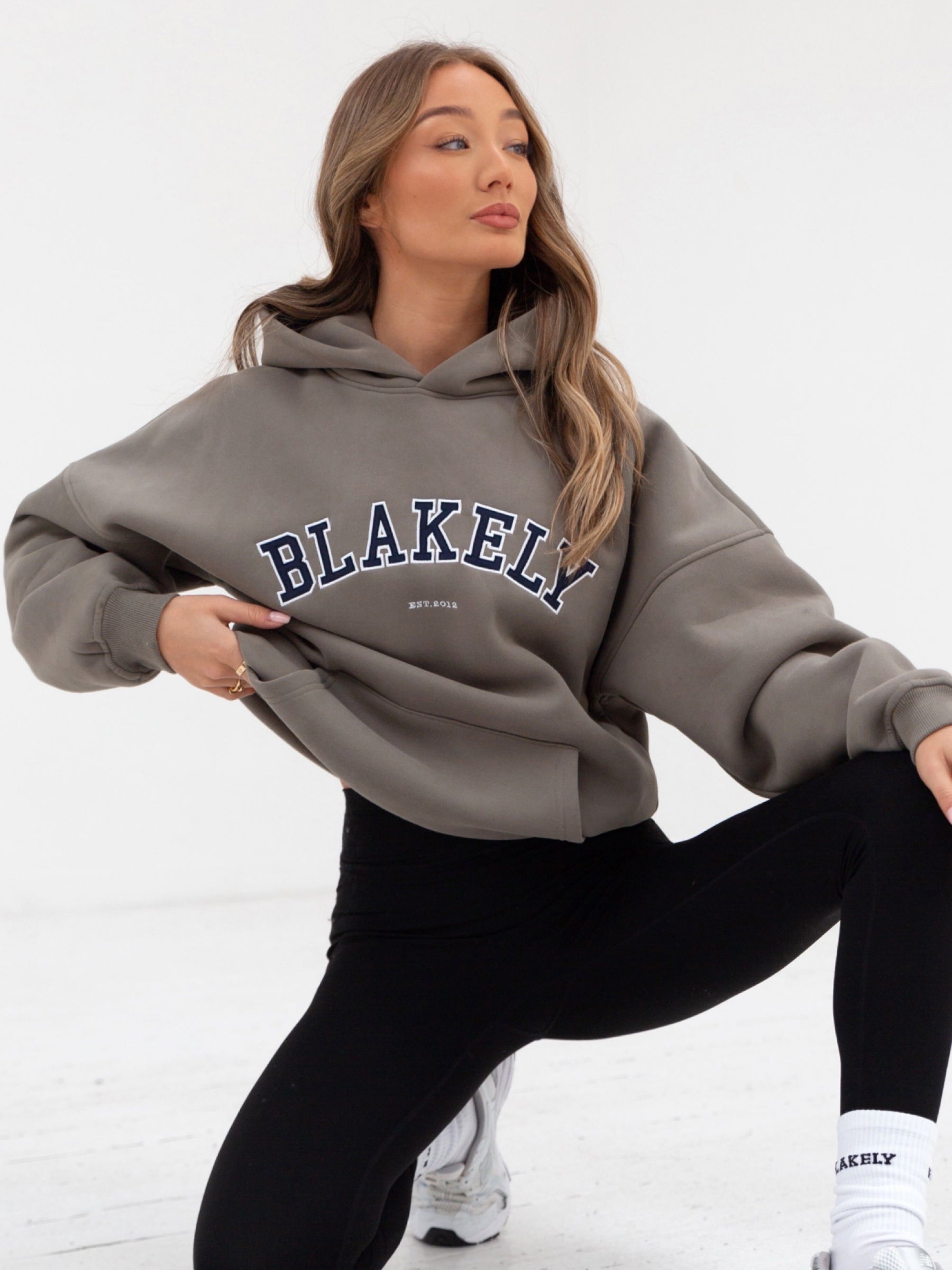 Buy Blakely Safari Green Varsity Oversized Hoodie Free delivery on orders over 70 Blakely Clothing