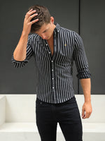 Savona Stripe Shirt - Black