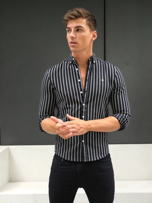 Savona Stripe Shirt - Black