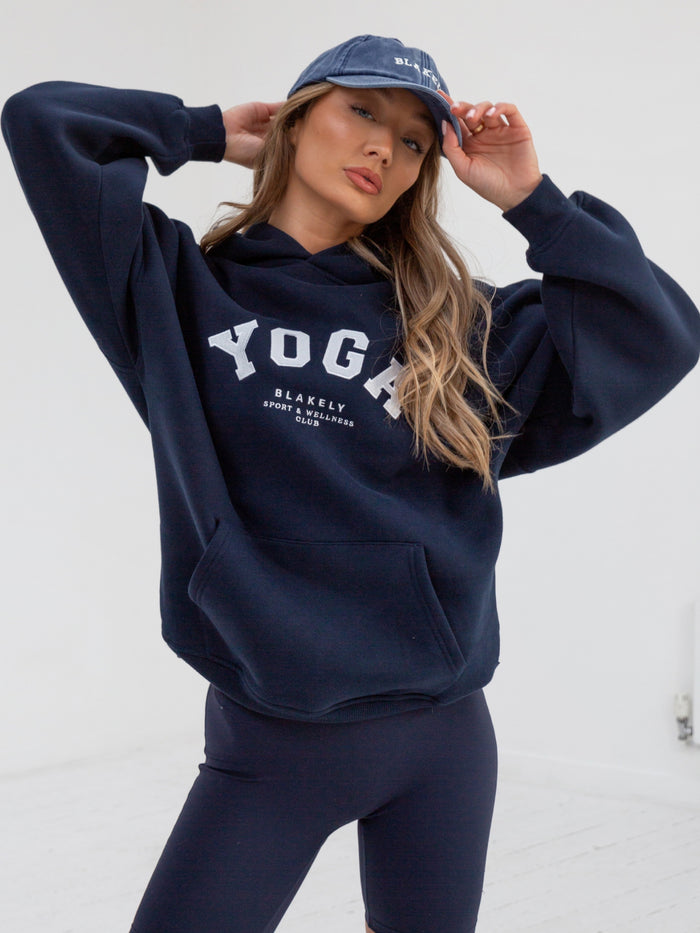 Yoga Oversized Hoodie - Navy