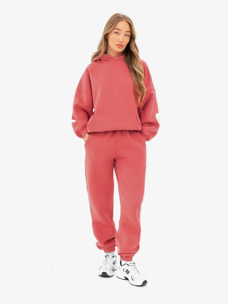 Isabel Cuffed Sweatpants - Sunrise Coral