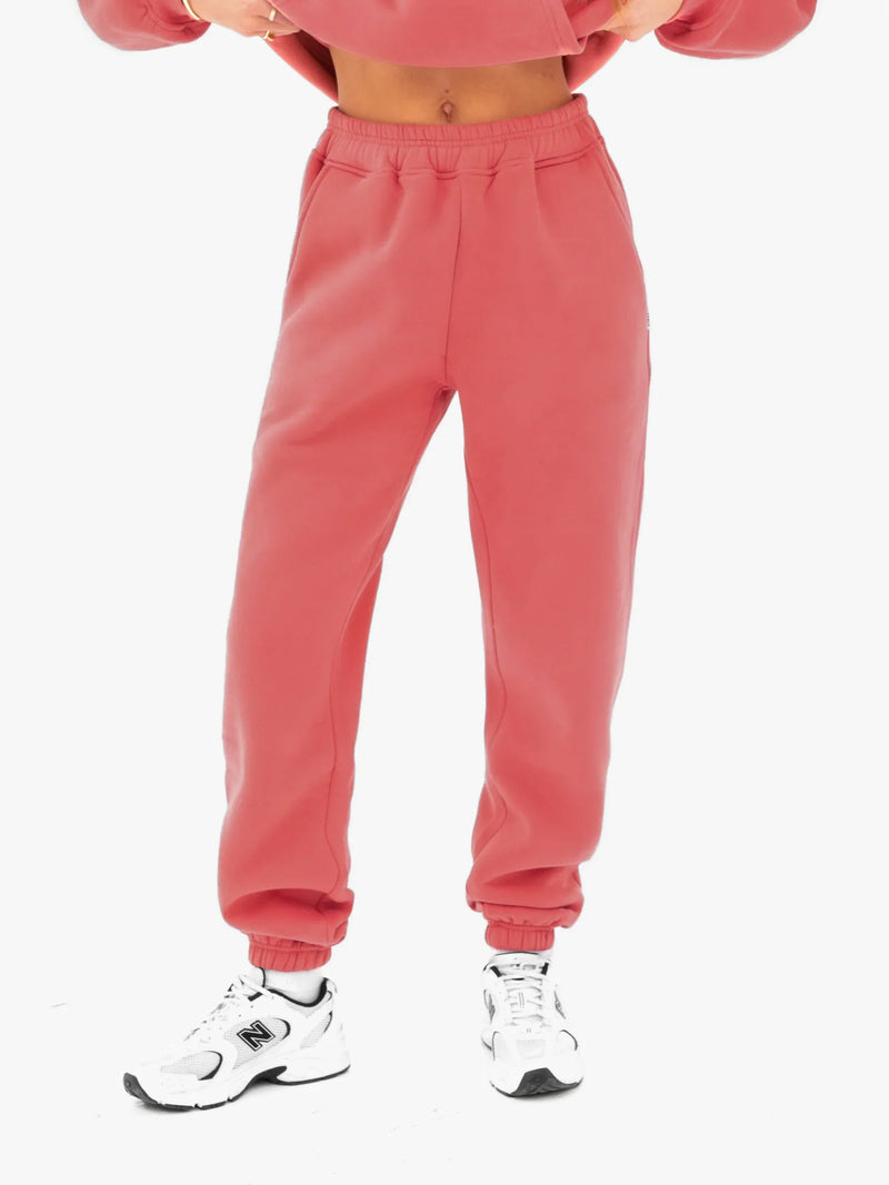 Isabel Cuffed Sweatpants - Sunrise Coral