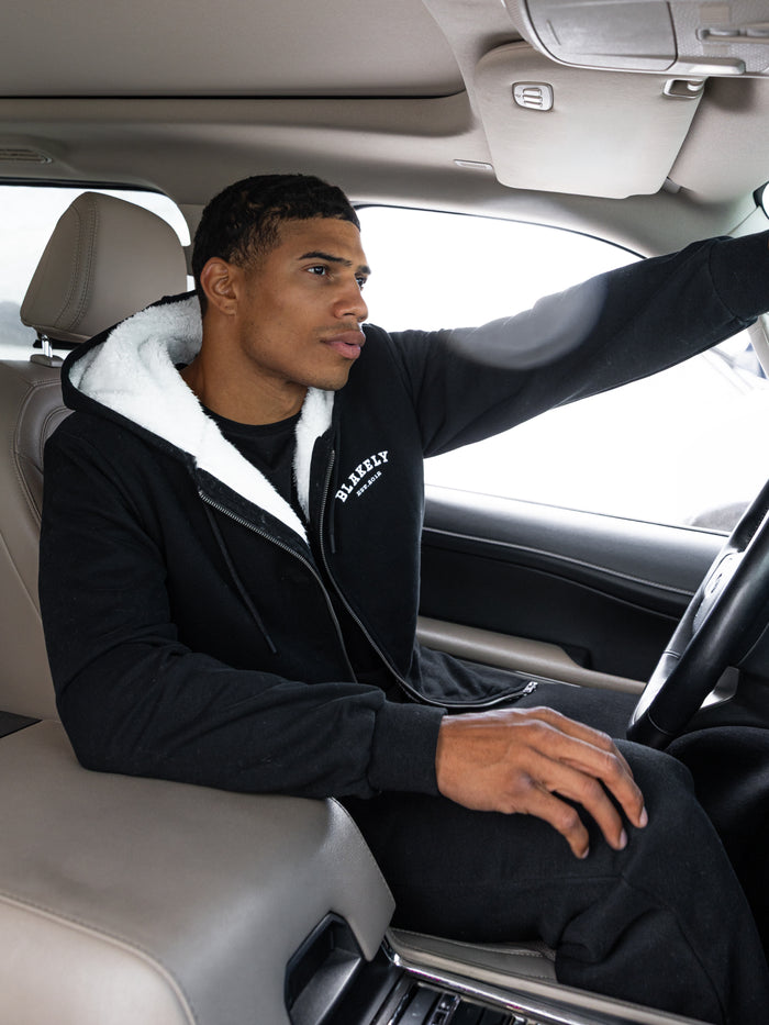 Heritage Zip Up Hoodie - Black