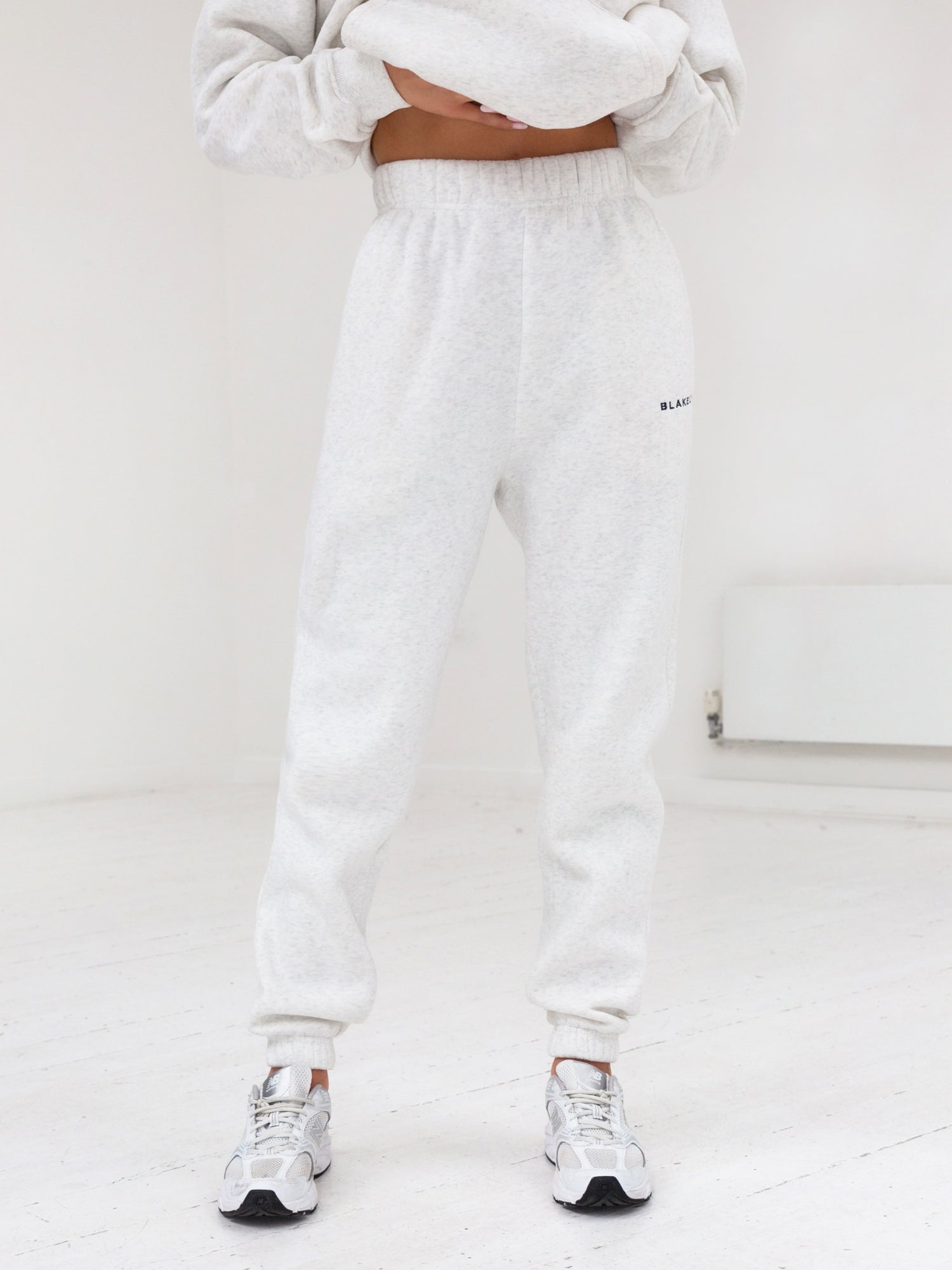 Series Sweatpants Marl White