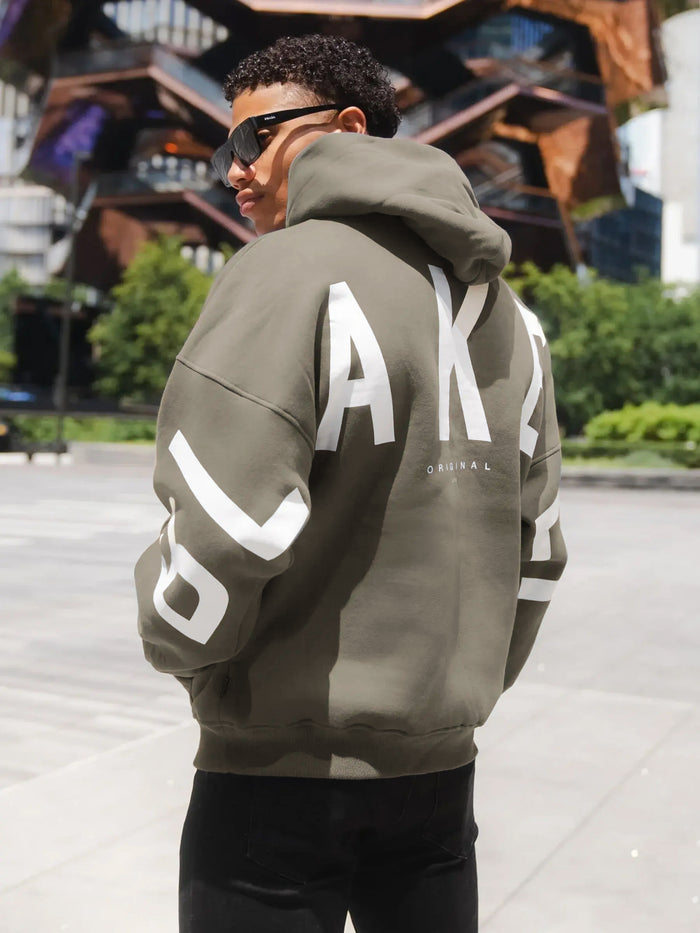 Idris Oversized Hoodie - Safari Green