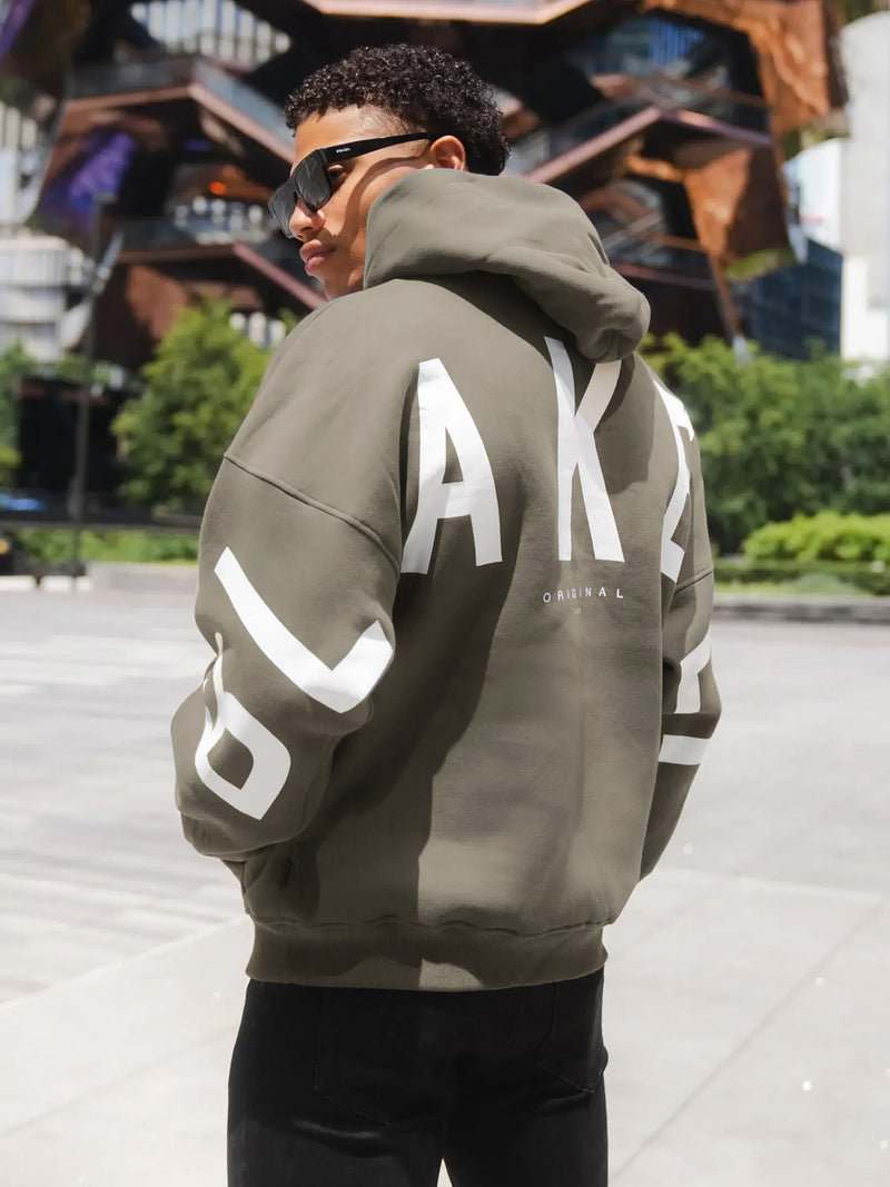 Idris Oversized Hoodie - Safari Green