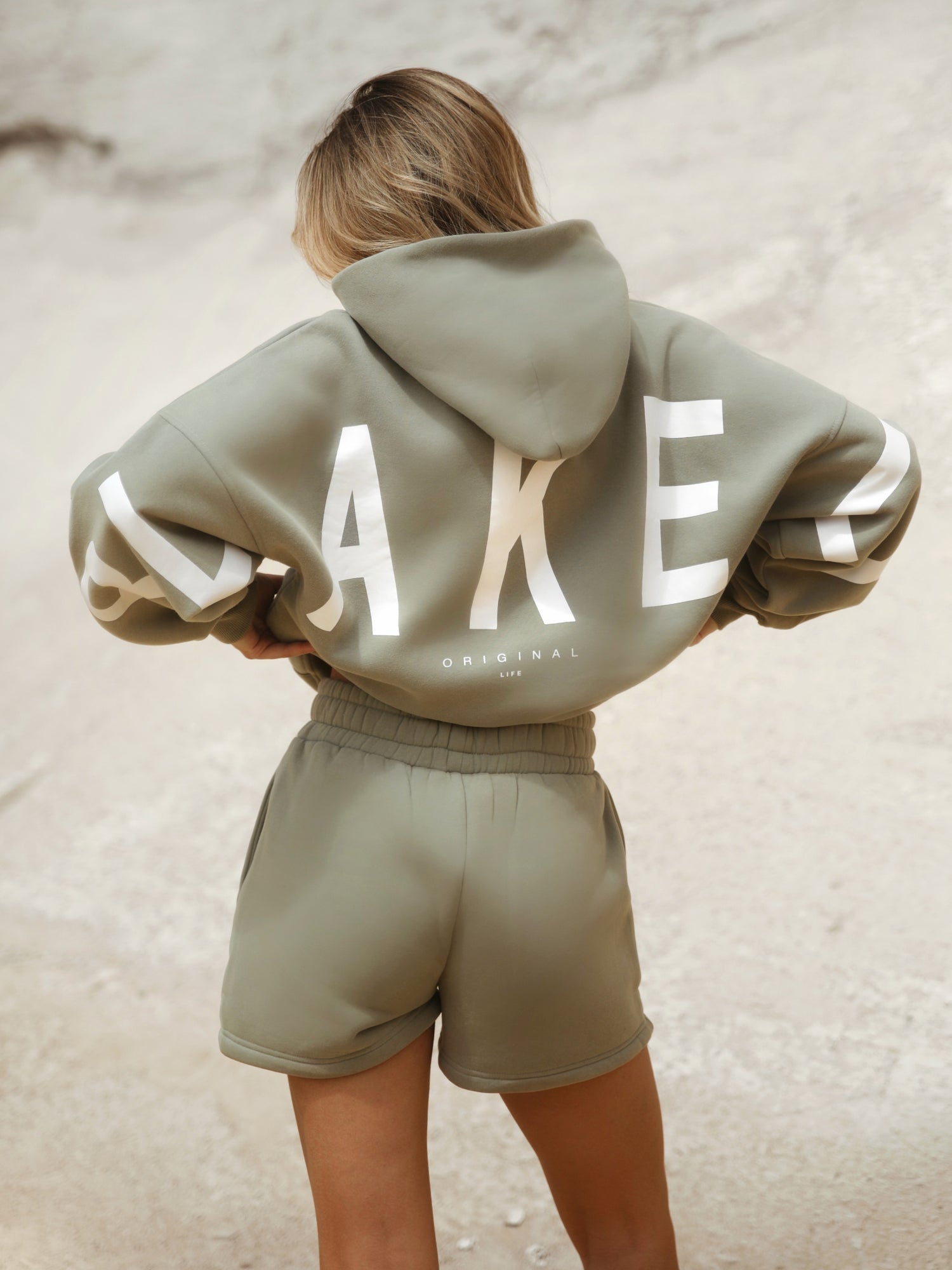 Isabel Hoodie & Jogger Shorts Set - Olive – Blakely Clothing
