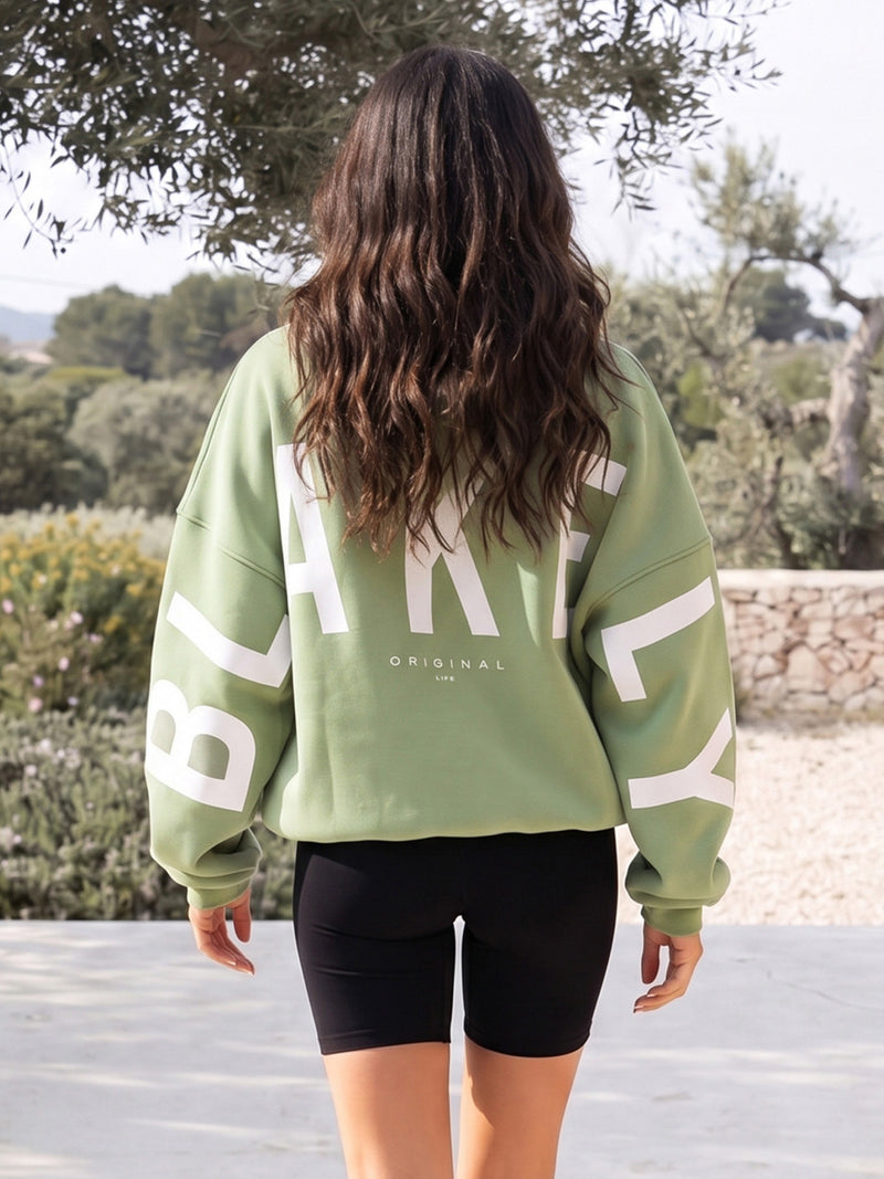 Isabel Oversized Hoodie - Matcha Green