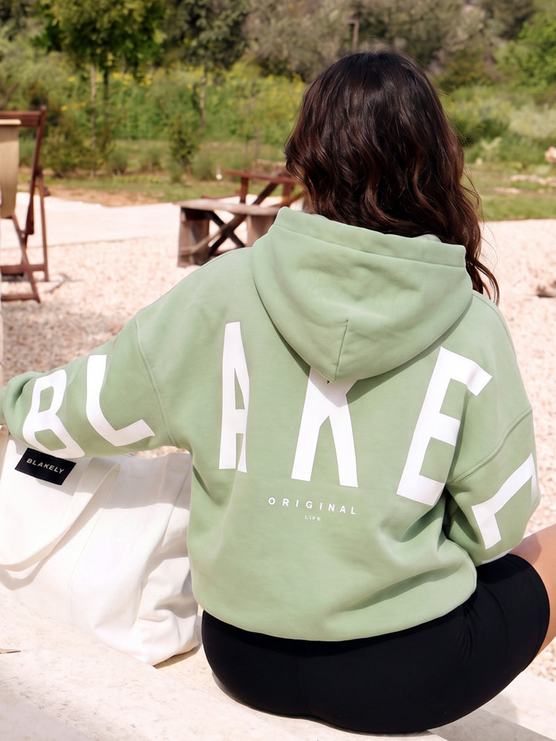 Isabel Oversized Hoodie - Matcha Green