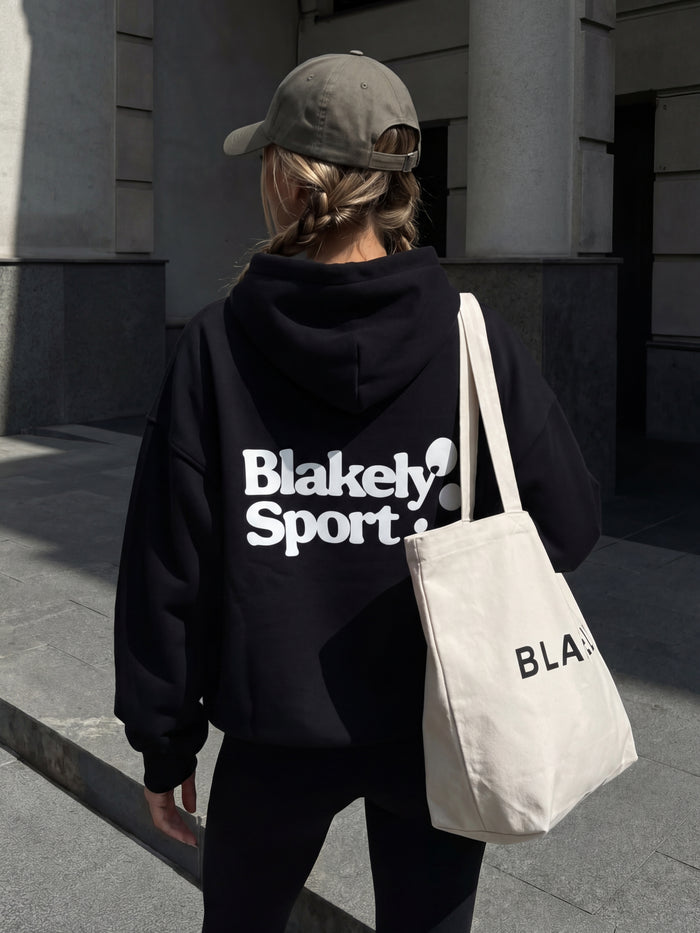 Motion Oversized Hoodie - Black