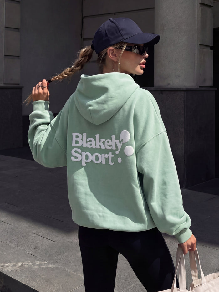Motion Oversized Hoodie - Pale Green