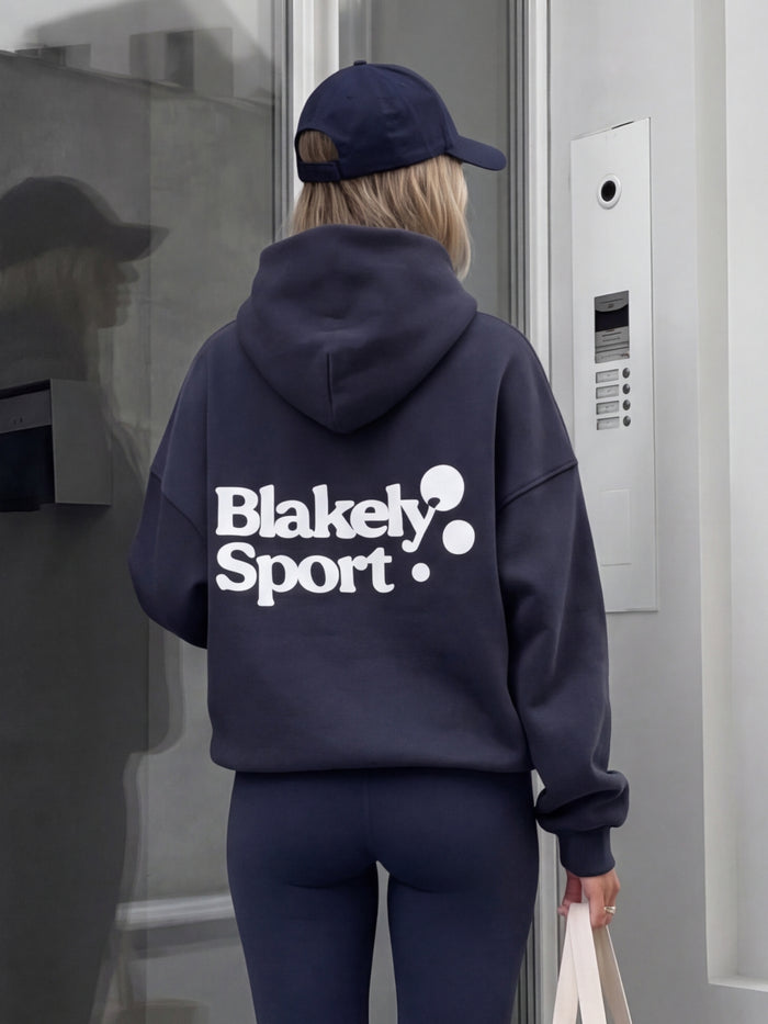 Motion Oversized Hoodie - True Navy