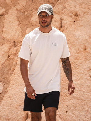 Riviera Initial Relaxed T-Shirt - Ivory