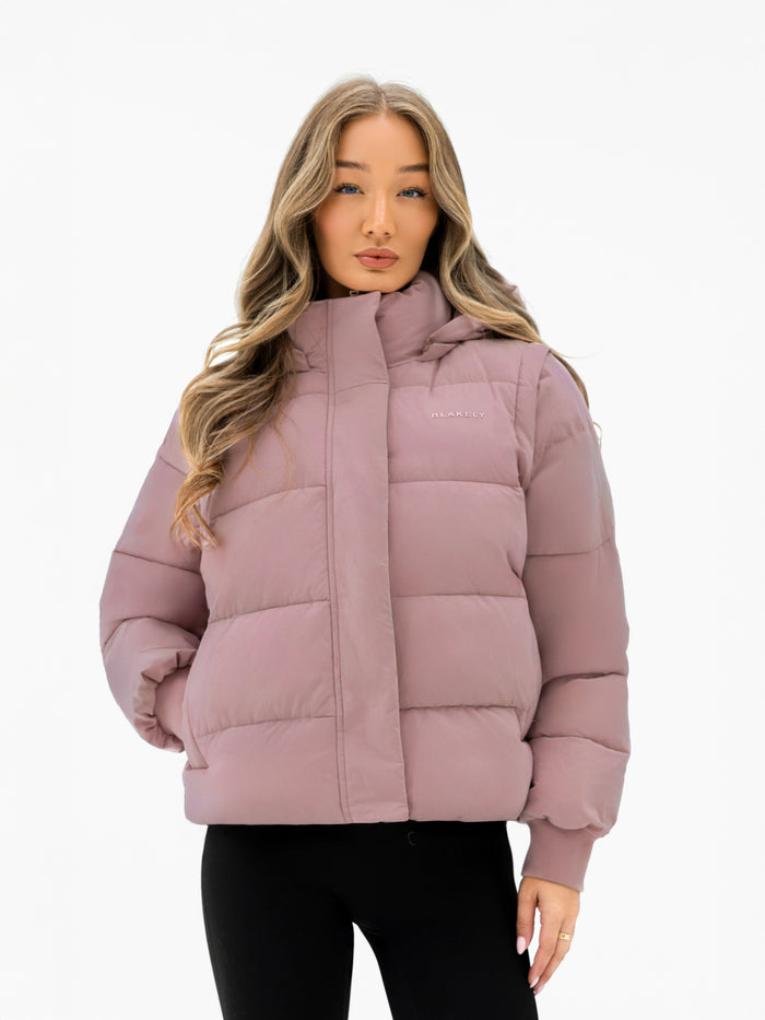Multiway Puffer Coat 2 - Dusty Pink