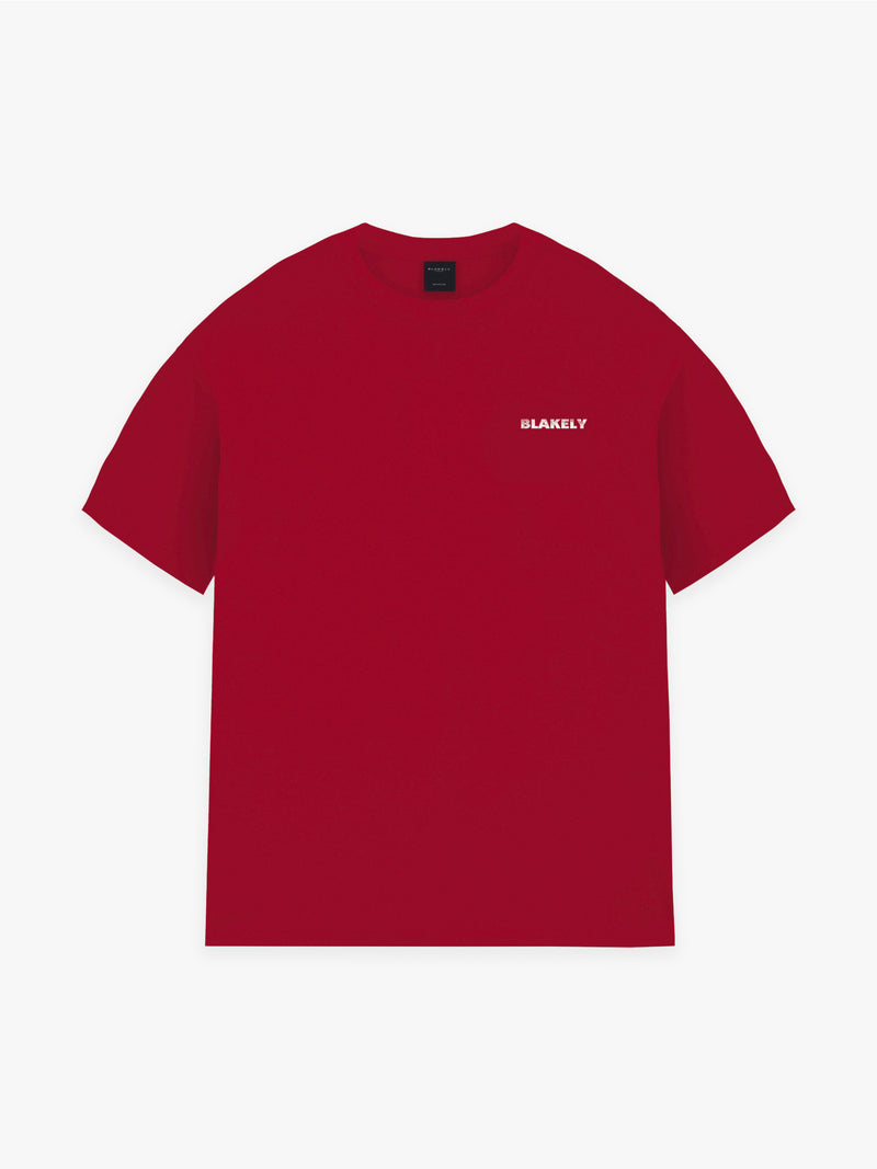 Sloane Ski Oversized T-Shirt - Cherry Red