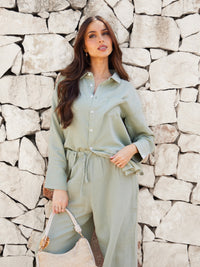 Mila Oversized Shirt - Soft Sage