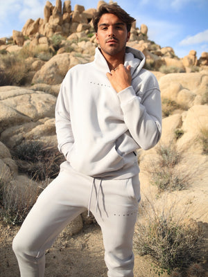 Cologne Oversized Hoodie - Stone