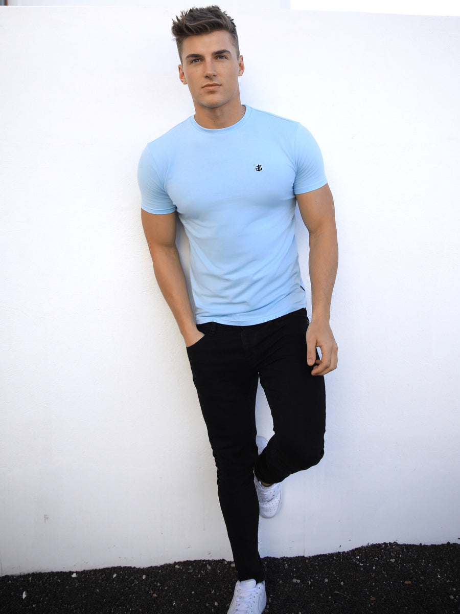 Buy Blakely Light Blue Cabopino Mens T-Shirt | Free delivery on orders ...