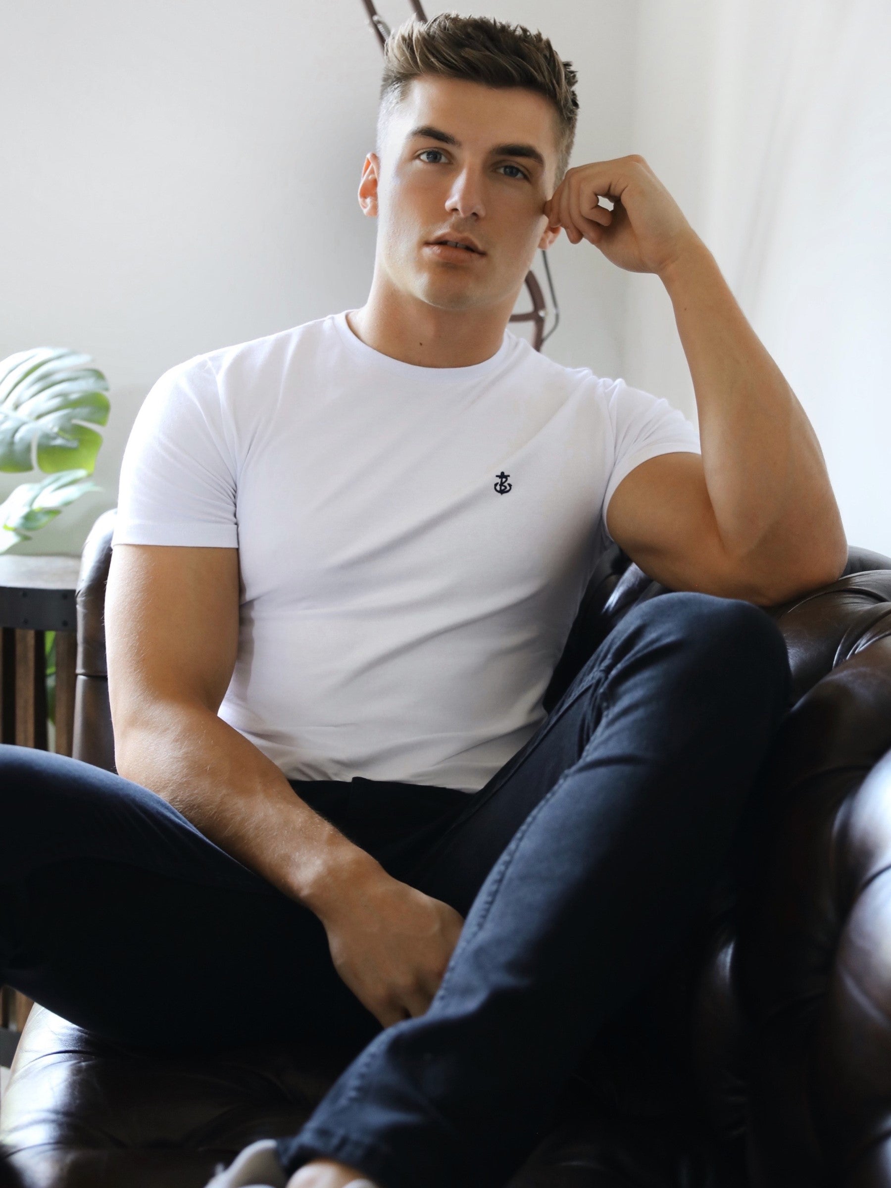 Buy Blakely White Keswick Mens T-Shirt | Free delivery on