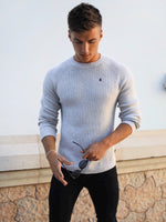 Olton Knit Jumper - Marl White