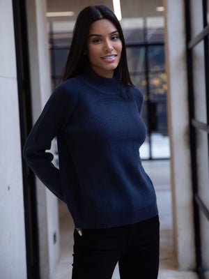 Lincombe Knit Jumper - Navy