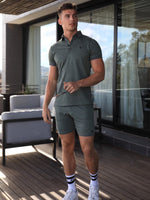 Sorrento Stretch Fit Shorts - Khaki Green