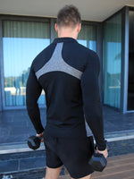 Elite Zip-Up Top - Black