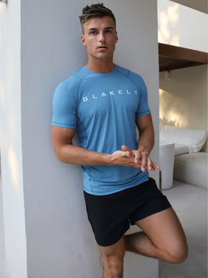Alert Gym T-Shirt - Light Blue