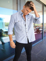 Richmond Oversized Shirt - Light Grey