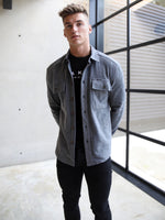 Blakely Clothing Richmond Oversized Grey Mens Shirt Jacket