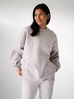 LDN Womens Oversized Jumper - Stone