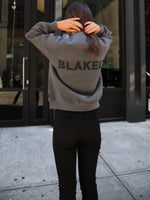 BLK Blackout Womens Oversized Jumper - Charcoal