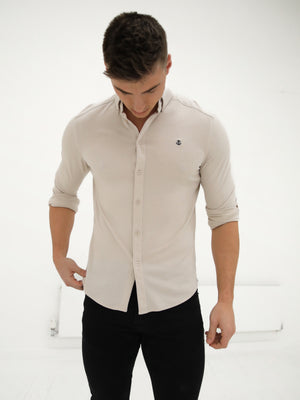 Byron Brushed Soft Shirt - Sand
