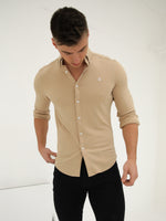 Byron Brushed Soft Shirt - Tan