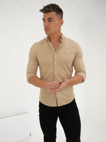 Byron Brushed Soft Shirt - Tan