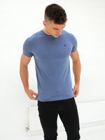 Rowan Brushed Soft T-Shirt - Dusty Blue