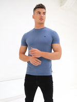 Rowan Brushed Soft T-Shirt - Dusty Blue