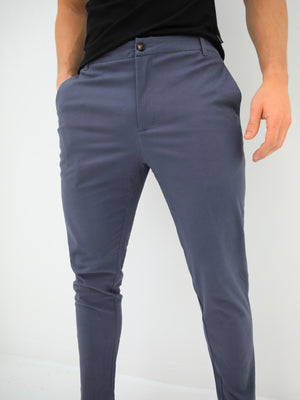Sloane Stretch Fit Chinos - Light Blue